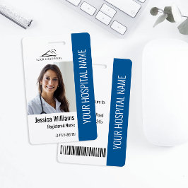 Registrierte Krankenschwester RN Medical Blue Foto Ausweis