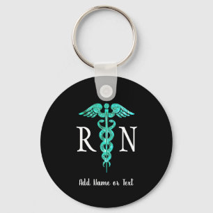 Registrierte Krankenschwester RN Medical Caduceus  Schlüsselanhänger