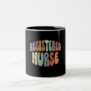 Registrierte Krankenschwester RN Proud Beruf Zweifarbige Tasse