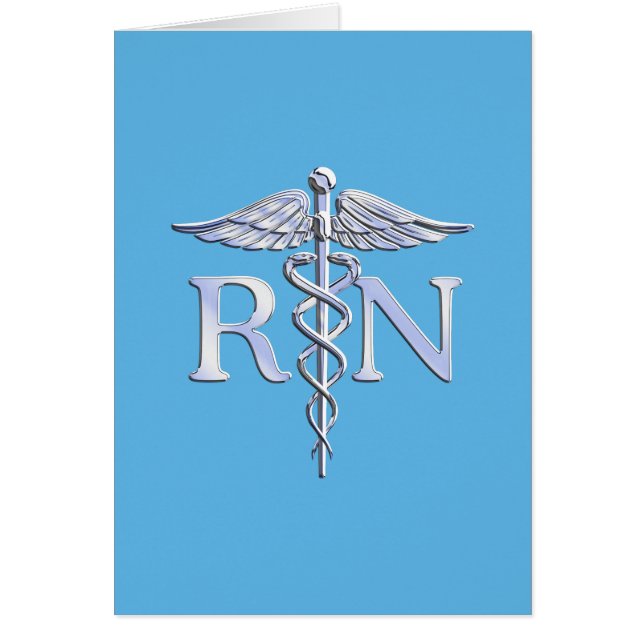 Registrierte Krankenschwester RN Silver Caduceus a (Vorne)