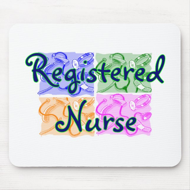 Registrierte Krankenschwester-T - Shirts u. Mousepad (Vorne)