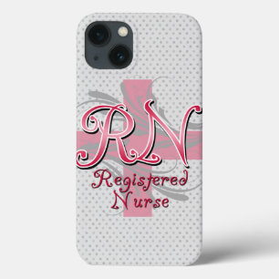 Registrierte Krankenschwestern, rosa Wirbel Case-Mate iPhone Hülle