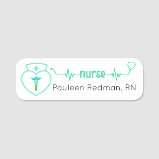 Registrierte Nurse RN Name Abzeichen Aquamarin Mod Namensschild