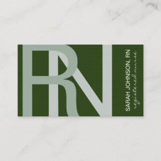 Registrierte Nurse Texturtexturierte FARBEN Visitenkarte