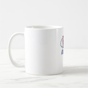 Registrierte Pflegekraft Bogen Stethoskop Vintage Kaffeetasse