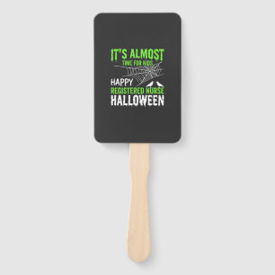 Registrierte Pflegekraft Halloween Spinnennetz und Fächer
