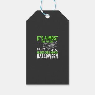 Registrierte Pflegekraft Halloween Spinnennetz und Geschenkanhänger