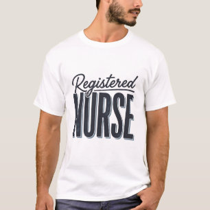 Registrierte Pflegekraft Skript-Typografie Vektor- T-Shirt