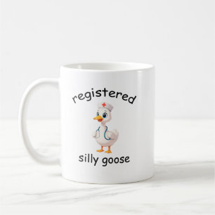 Registrierte Silly Goose Tasse, RN Tasse, Krankens Kaffeetasse