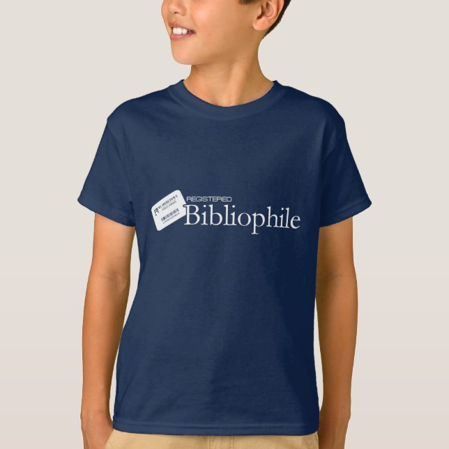 Registrierter Bibliophile T-Shirt (Vorderseite)