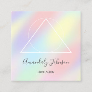 Registrierter Krankenpfleger Phisican Passtel Quadratische Visitenkarte