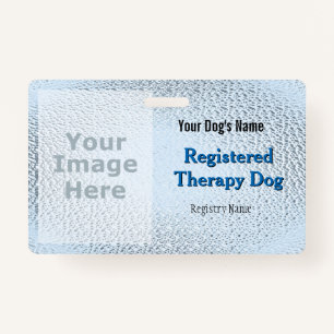 Registrierter therapeutischer Hund - Light Blue Ab Ausweis