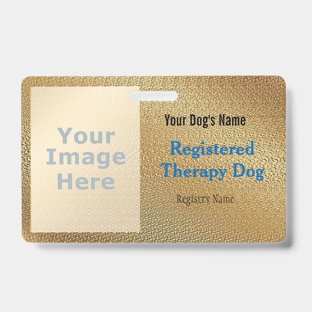 Registriertes Dog-Abzeichen Ausweis (Vorderseite)