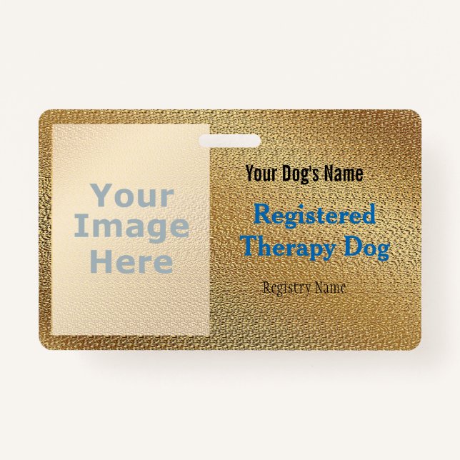 Registriertes Dog-Abzeichen Ausweis (Vorderseite)