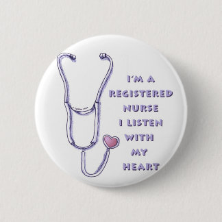Registriertes Krankenherz Button