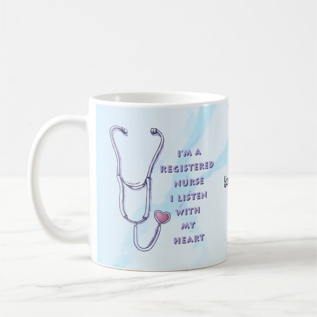 Registriertes Krankenherz Kaffeetasse (Links)