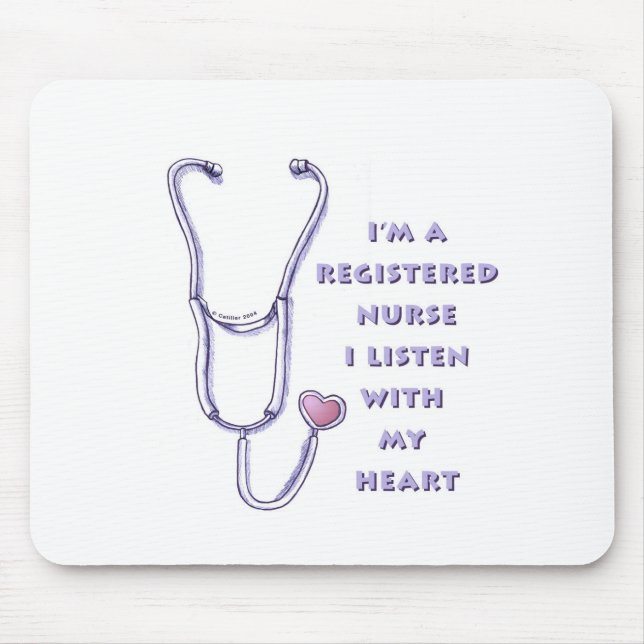 Registriertes Krankenherz Mousepad (Vorne)