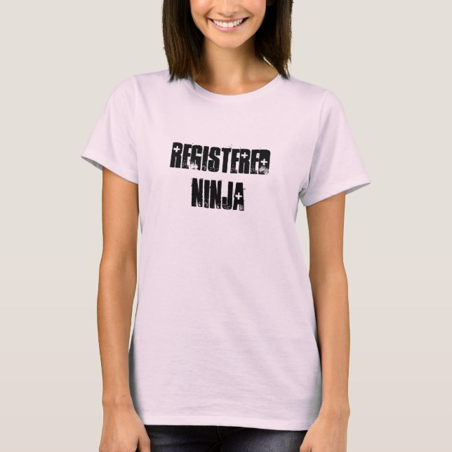 Registriertes Ninja T-Shirt (Vorderseite)