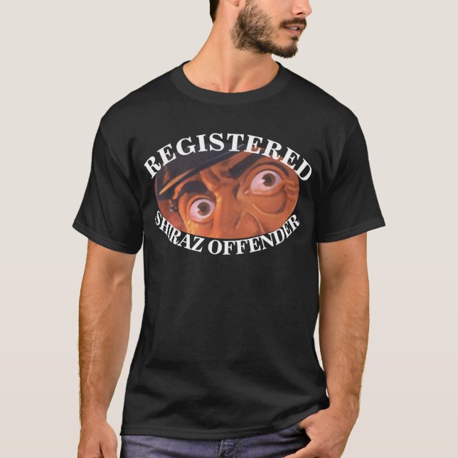 REGISTRIERTES SHIRAZ OFFENDER NAPA SONOMA ZINFANDE T-Shirt (Vorderseite)