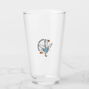 Registriertes Silly Goose Vintage Vector-Shirt-Des Glas