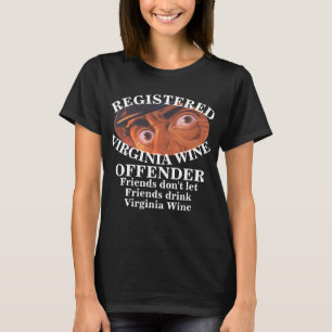 REGISTRIERTES VIRGINIA WEINANGEBOT BERRYVILLE VA T-Shirt