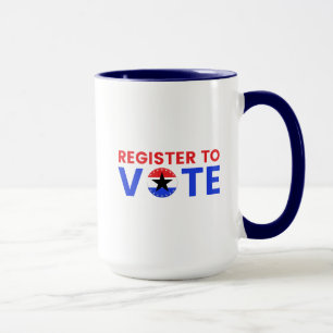 Registrierung bei der Abstimmung USA Wahl 2024 Wäh Tasse