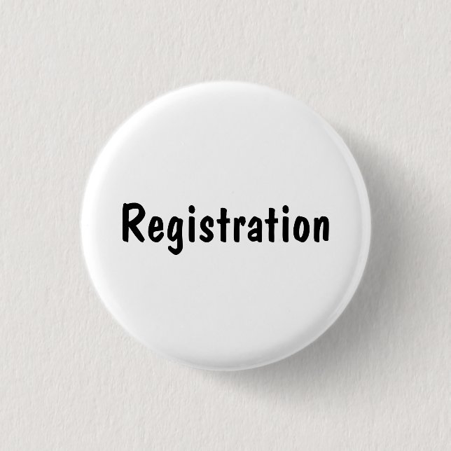 Registrierung Button (Vorderseite)