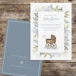 Registrierung eines Blumenjungen-Babymagazins für  Einladung