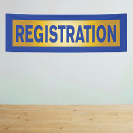 Registrierung für Event Blue und Gold Banner