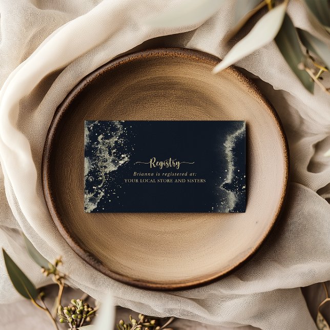 Registrierung für Hochzeitsgeschenke für Wasserfar Begleitkarte (Von Creator hochgeladen)