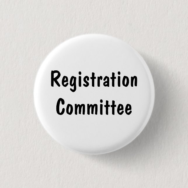 Registrierungsausschuss Button (Vorderseite)