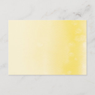 REGISTRIERUNGSKARTE :: ombre watercolor gelb Begleitkarte