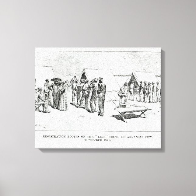 Registrierungsstellen Leinwanddruck (Vorderseite)