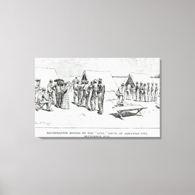 Registrierungsstellen Leinwanddruck (Vorderseite)