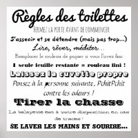 Règles des toilettes