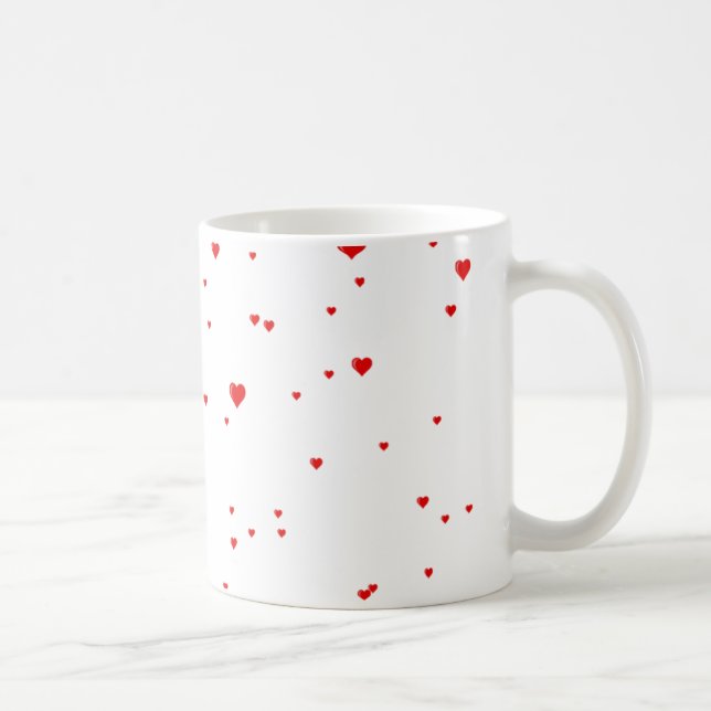 Regnen der Herzen Tasse (Rechts)