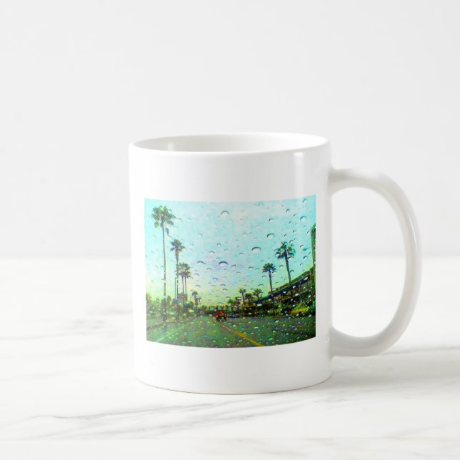 Regnerische Straßen-Tasse Kaffeetasse (Rechts)