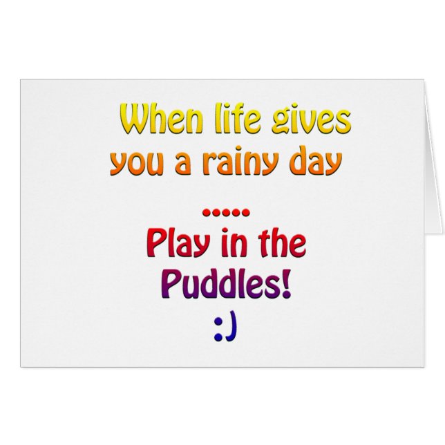 Regnerische Tage (Vorderseite (Horizontal))