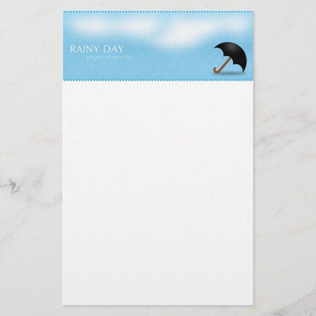Regnerischer Tag Briefpapier (Vorderseite)