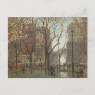 Regnerischer Tag, Madison Square, New York, Paul C Postkarte