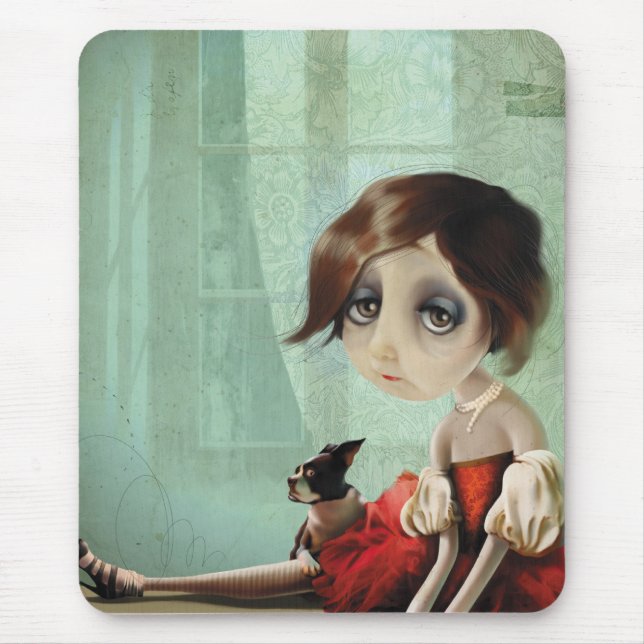 Regnerischer Tag Mousepad (Vorne)