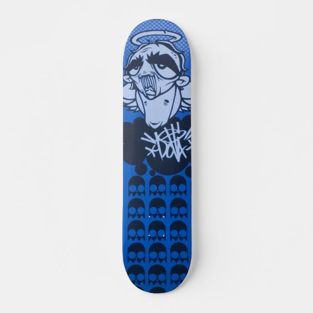 regnerischer TagesBluesplattform durch DOLLA Skateboard (Vorne)