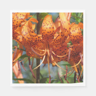 Regnerischer Tagestiger-Lilien Serviette