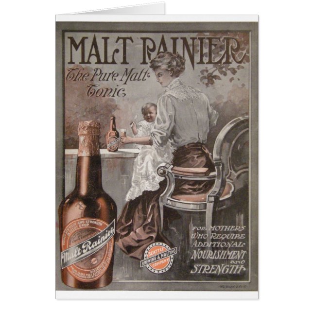 Regnerischere Bieranzeige (1909) Mutter-Anzeige (Vorne)