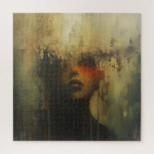 Regret Girl Abstrakte Kunst Puzzle