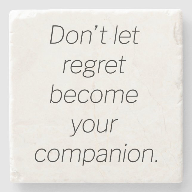 Regret Marble Stone Untersetzer (Vorderseite)