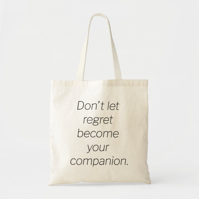 Regret Tote Bag Tragetasche (Vorne)