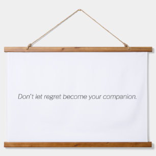 Regret Wood Topped Wall Tapestry Wandteppich Mit Holzrahmen