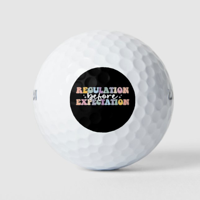 Regulierung vor der Erwartungswelle Golfball (Vorderseite)