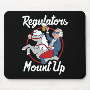 Regulierungsbehörden Mount Up 4. Juli Lustig USA U Mousepad